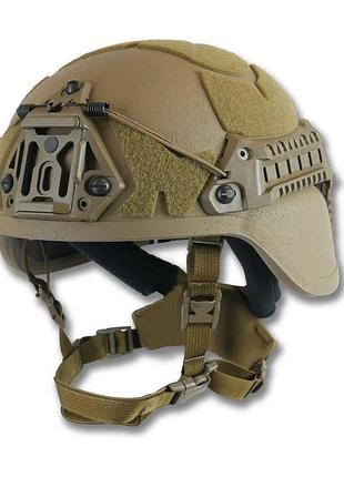 Балістична каска шолом sestan-busch. helmet bk-ach-mich закриває вуха nij-iiia койот