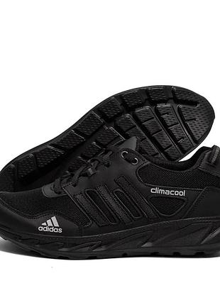 Кросівки літні сітка adidas чорні