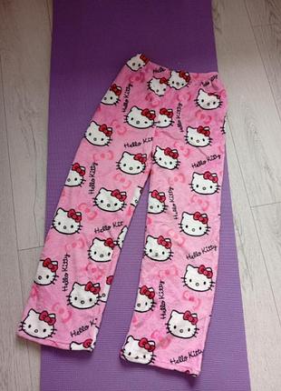 Женские пижамные брюки разового цвета hello kitty 😸