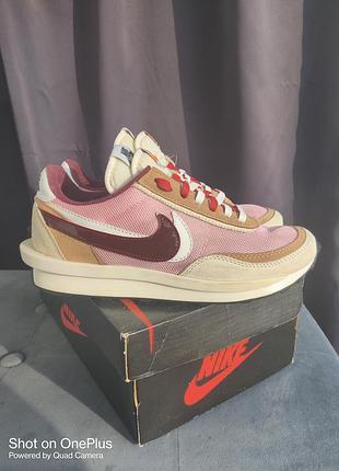 Nike vaporwaffle sport fuschia x sacai (pink) 25 см