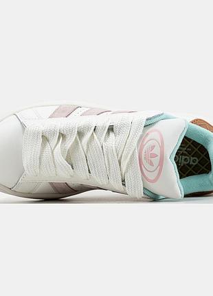 Кроссовки adidas campus 00s white pink повседневные