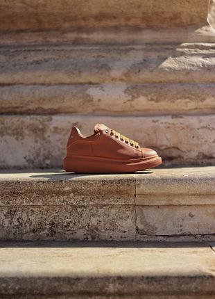 Чоловічі кросівки alexander mcqueen chestnut -