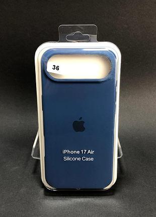 Чехол силиконовый для iphone 17air silicone case orig full №36 saphire 4you