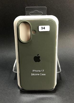 Чохол силіконовий для iphone 17 silicone case orig full no34 pebble (4you)