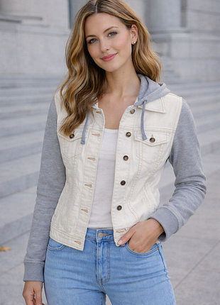 🌿1+1=3 шикарна джинсова куртка джинсовка topshop, розмір 44 - 46