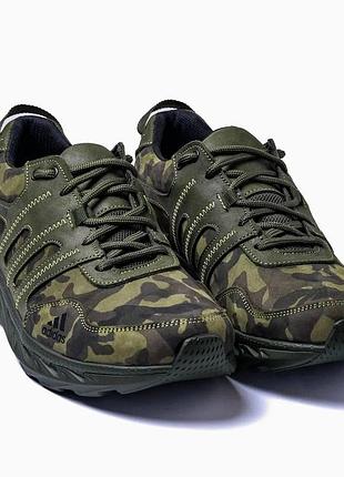 Кроссовки демисезонные adidas камуфляж / масло