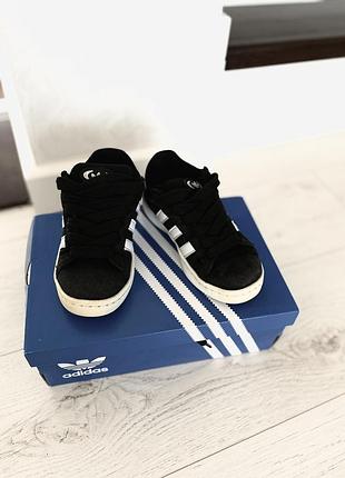 Кеди adidas campus для хлопчика чорного кольору розмір 31 19,5см устілка