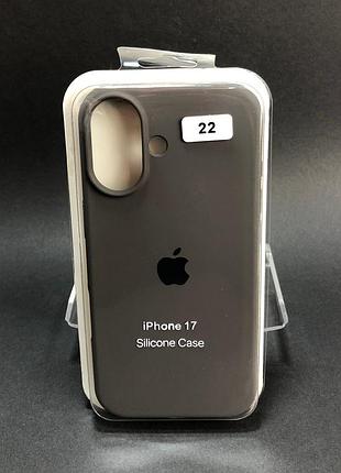 Чехол силиконовый для iphone 17 silicone case orig full №22 cocoa 4you