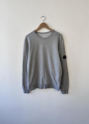 C.p. company grey lens crewneck sweatshirt size l pullover світшот кофта