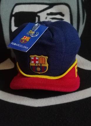 ⚽ оригінал! шапка з козирком fc barcelona
