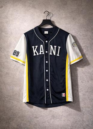 Футболка на ґудзиках karl kani xs оверсайз