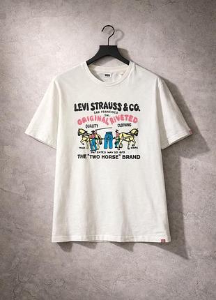 Футболка levis біла l