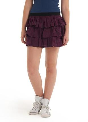 Новая юбка superdry bouquet skirt in purple3 фото