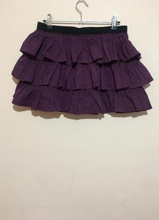 Новая юбка superdry bouquet skirt in purple6 фото
