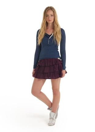 Новая юбка superdry bouquet skirt in purple4 фото