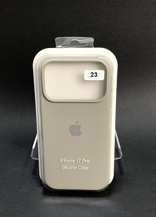 Чехол силиконовый для iphone 17pro silicone case orig full №23 grey 4you