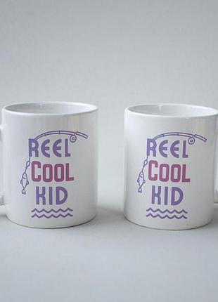 Кружка з принтом "reel cool kid" 330 мл біла