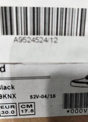 Кеди дитячі vans atwood triple black шкіряні чорні,розмір 30 (eu) 10