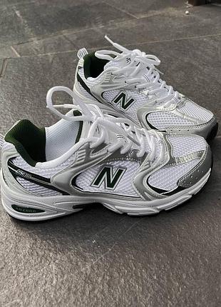 Женские кроссовки 530 silver green