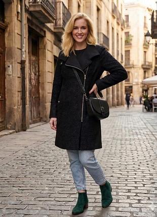 Пальто косуха george outerwear чорного кольору