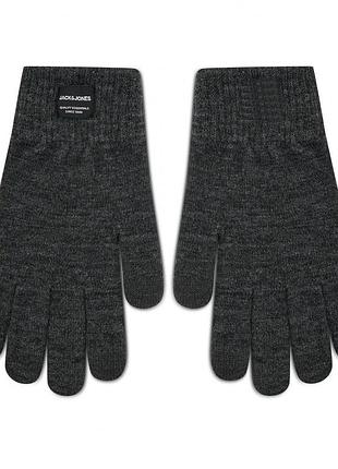Перчатки jachenry knit gloves 12158446-dark grey melange jackandamp;jones one size темно-серый 12158446-dark grey melang