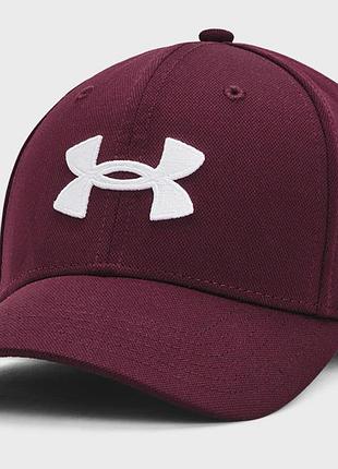 Кепка ua men's blitzing бордовый чел 1376700-602