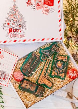 Мыло мужское на подарок, бьюти бокс, подарочный набор мыла🎁