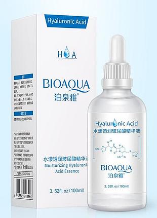 Сыворотка увлажняющая с гиалуроновой кислотой bioaqua crystal through and aqua hyaluronic acid liquid 100мл