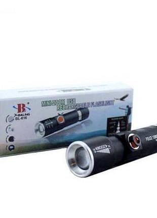 Светодиодный фонарь police bl-616-t6 usb top shop ua_