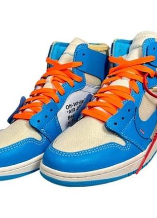 Кросівки nike air jordan 1 retro high off white 'unc" sneaker
