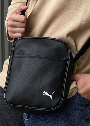 Сумка мужская puma Эко кожа борсетка кожаная пума сумка через плечо 6