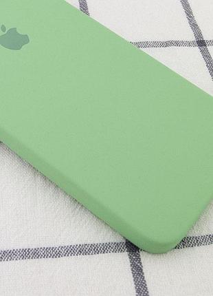 Чехол silicone case square full camera protective (aa) для apple iphone 7 plus/8 plus (5.5") мятный / mint 2