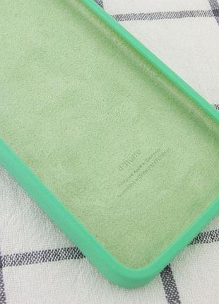 Чохол silicone case square full camera protective (aa) для apple iphone 7 plus/8 plus (5.5") зелений / spearmint 3