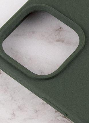 Чехол silicone case full protective (aa) для apple iphone 15 (6.1") зеленый / cyprus green 3