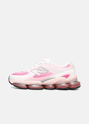 Жіночі кросівки  new balance 2000 white pink