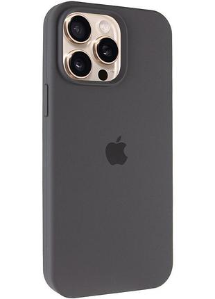 Чохол silicone case full protective (aa) для apple iphone 13 pro (6.1") сірий / dark gray