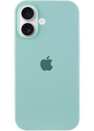 Чохол silicone case full protective (aa) для apple iphone 16 (6.1") бірюзовий / beryl