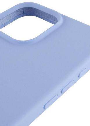 Чохол silicone case full protective (aa) для apple iphone 15 pro (6.1") блакитний / lilac blue 4