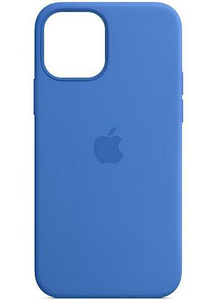 Чехол silicone case full protective (aa) для apple iphone 15 (6.1") синий / capri blue