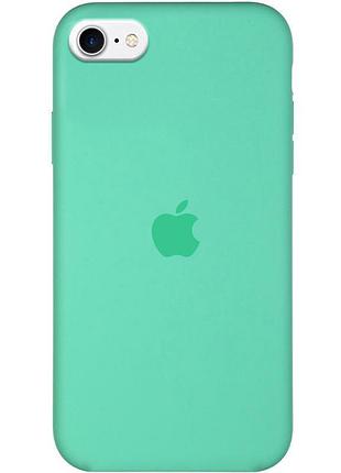 Чохол silicone case full protective (aa) для apple iphone se (2020) / 7 / 8 (4.7") зелений / spearmint