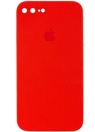 Чехол silicone case square full camera protective (aa) для apple iphone 7 plus/8 plus (5.5") красный / red