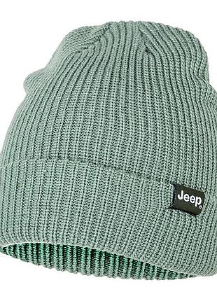 Чоловіча / жіноча шапка джип оригінал jeep ribbed tricot hat with cuff j22w o102600-e854