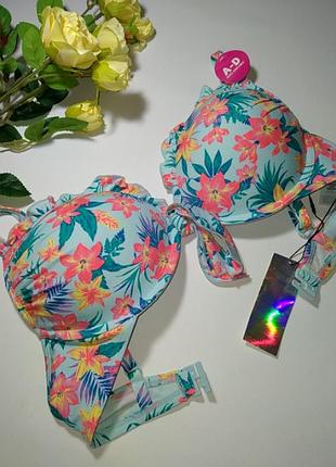 75b, верх купальника с большим пуш-ап primark