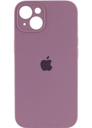 Чехол silicone case full camera protective (aa) для apple iphone 15 (6.1") лиловый / lilac pride