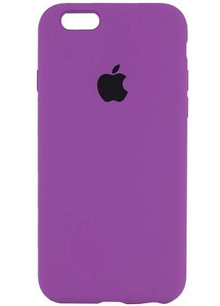 Чехол silicone case full protective (aa) для apple iphone 6/6s (4.7") фиолетовый / grape