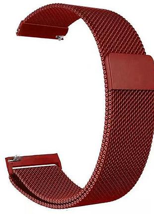 Ремешок milanese loop для smart watch 22mm red