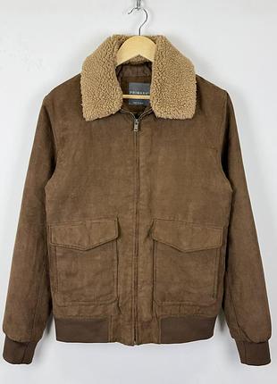 Легкая мужская куртка primark авиатор бомбер дубленка весенняя