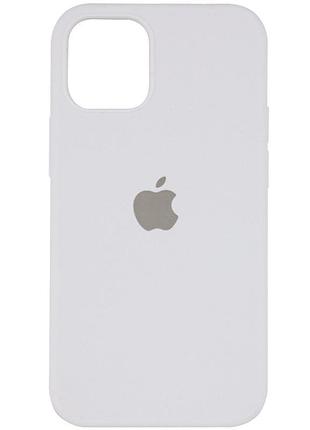 Чохол silicone case full protective (aa) для apple iphone 13 mini (5.4") білий / white