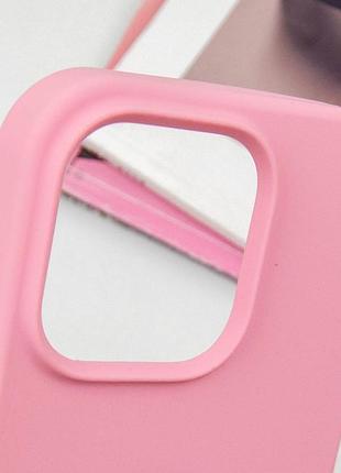Чехол silicone case full protective (aa) для apple iphone 14 pro (6.1") розовый / pink 3