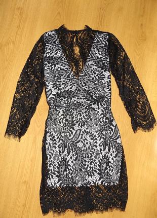 Шикарное гипюровое платье с открытой спиной дорогое кружево3 фото